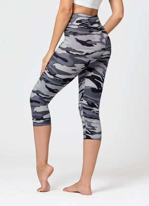 Chloe Ultra Soft 3" High Waist Capri Leggings - In Plain Sight