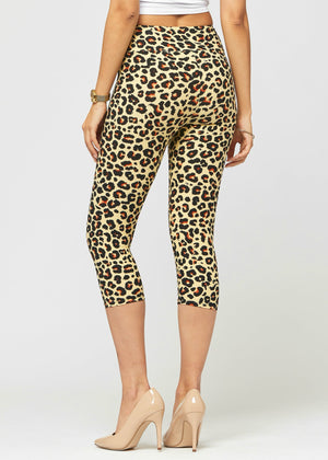 Chloe Ultra Soft 3" High Waist Capri Leggings - Running Wild