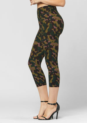 Chloe Ultra Soft 3" High Waist Capri Leggings - Dark Knight