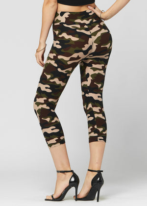 Chloe Ultra Soft 3" High Waist Capri Leggings - Can't See Me