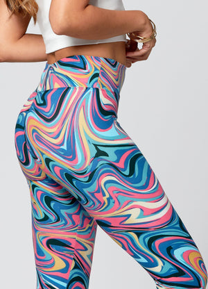 Chloe Ultra Soft 3" High Waist Capri Leggings - Fusion