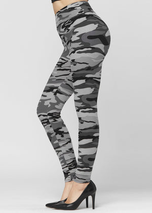 Chloe Ultra Soft 3" High Waist Leggings - In Plain Sight