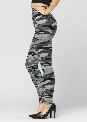 Chloe Ultra Soft 3" High Waist Leggings - In Plain Sight