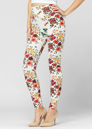 Chloe Ultra Soft 3" High Waist Leggings - Garden Party