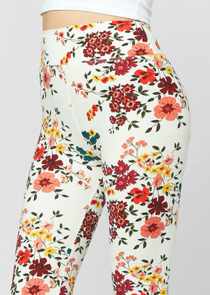 Chloe Ultra Soft 3" High Waist Leggings - Garden Party