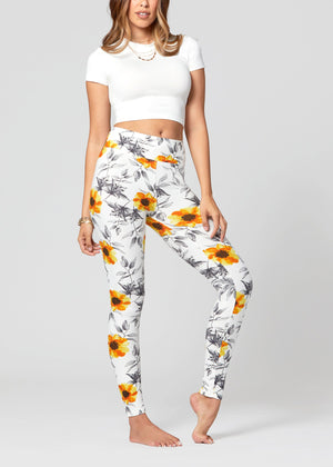 Chloe Ultra Soft 3" High Waist Leggings - Blooming