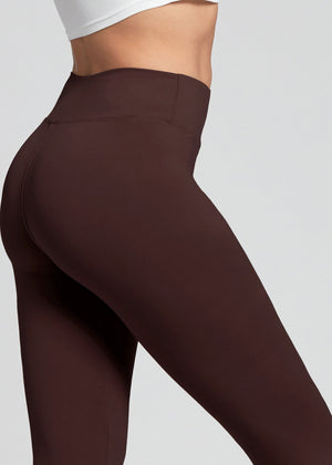 Chloe Ultra Soft 3" High Waist Leggings - Brown