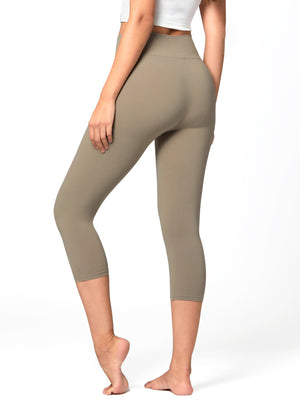 Chloe Ultra Soft 3" High Waist Capri Leggings - Desert