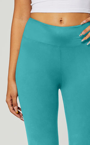 Chloe Ultra Soft 3" High Waist Capri Leggings - Mint Green