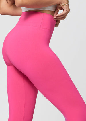 Chloe Ultra Soft 3" High Waist Capri Leggings - Fuchsia Pink