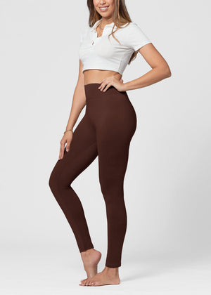 Chloe Ultra Soft 3" High Waist Leggings - Brown