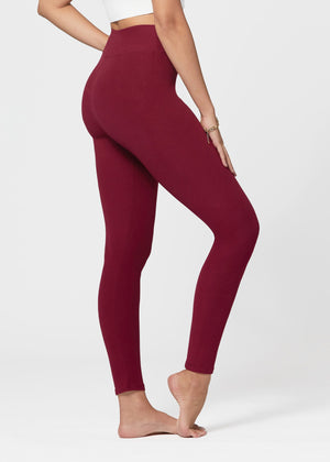 Chloe Ultra Soft 3" High Waist Leggings - Burgundy