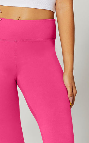 Chloe Ultra Soft 3" High Waist Leggings - Fuchsia Pink