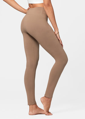Chloe Ultra Soft 3" High Waist Leggings - Mocha Tan