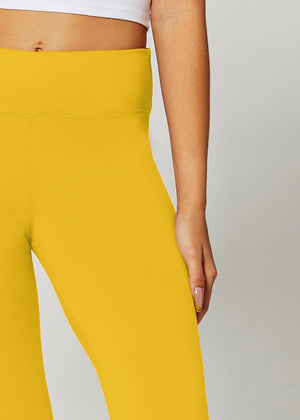 Chloe Ultra Soft 3" High Waist Leggings - Mustard
