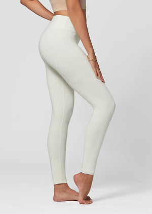 Chloe Ultra Soft 3" High Waist Leggings - Off White