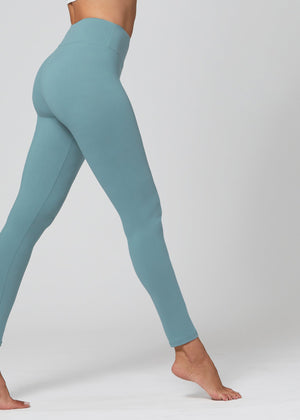 Chloe Ultra Soft 3" High Waist Leggings - Sea Blue