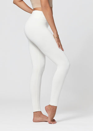 Chloe Ultra Soft 3" High Waist Leggings - Super White