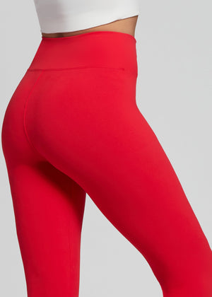 Chloe Ultra Soft 3" High Waist Leggings - Red