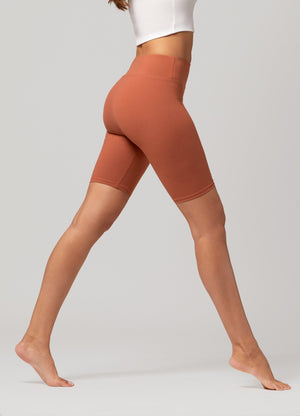 Chloe Ultra Soft 3" High Waist Bike Shorts - Copper