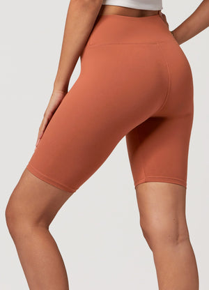 Chloe Ultra Soft 3" High Waist Bike Shorts - Copper