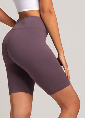 Chloe Ultra Soft 3" High Waist Bike Shorts - Vintage Violet