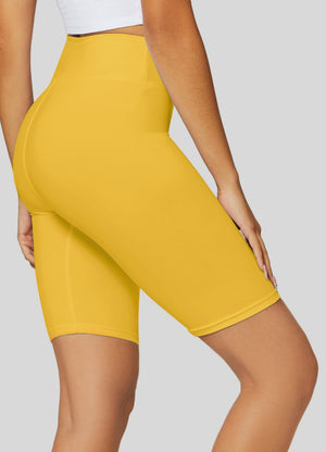 Chloe Ultra Soft 3" High Waist Bike Shorts - Mustard