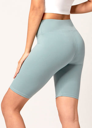 Chloe Ultra Soft 3" High Waist Bike Shorts - Sea Blue