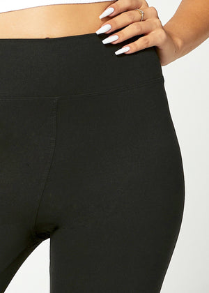 Chloe Ultra Soft 3" High Waist Bike Shorts - Black