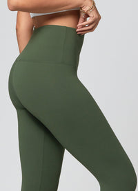 Ivy Ultra Soft High Rise Capri Leggings - Army Green