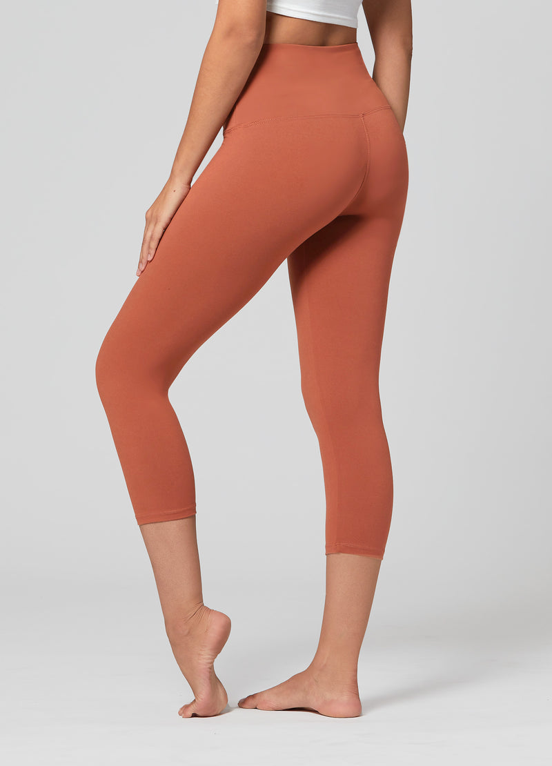Ivy Ultra Soft High Rise Capri Leggings - Copper
