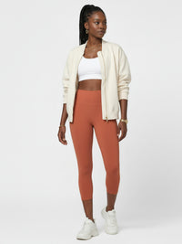 Ivy Ultra Soft High Rise Capri Leggings - Copper