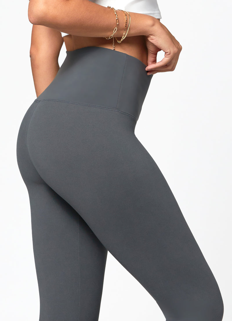 Ivy Ultra Soft High Rise Capri Leggings - Dark Charcoal