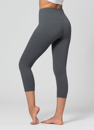 Ivy Ultra Soft High Rise Capri Leggings - Dark Charcoal