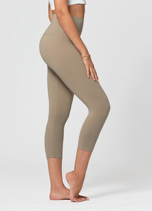Ivy Ultra Soft High Rise Capri Leggings - Desert