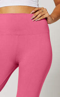 Ivy Ultra Soft High Rise Capri Leggings - Fuchsia Pink