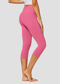 Ivy Ultra Soft High Rise Capri Leggings - Fuchsia Pink