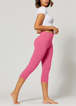 Ivy Ultra Soft High Rise Capri Leggings - Fuchsia Pink