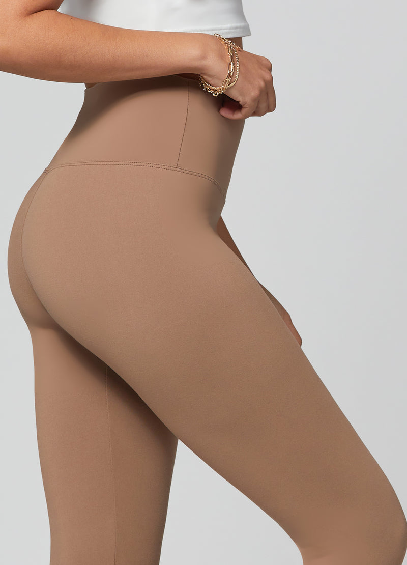 Ivy Ultra Soft High Rise Capri Leggings - Mocha