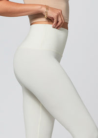 Ivy Ultra Soft High Rise Capri Leggings - Off White