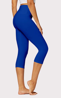 Ivy Ultra Soft High Rise Capri Leggings - Royal Blue