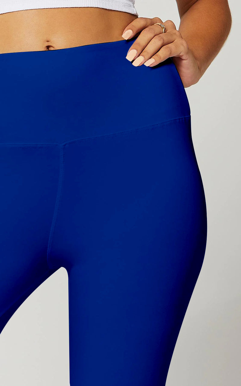 Ivy Ultra Soft High Rise Capri Leggings - Royal Blue