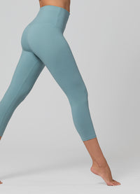Ivy Ultra Soft High Rise Capri Leggings - Sea Blue