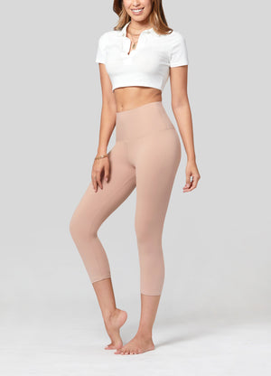 Ivy Ultra Soft High Rise Capri Leggings - Sienna