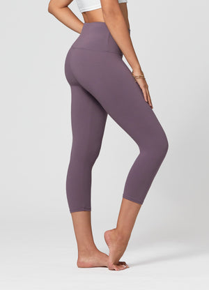 Ivy Ultra Soft High Rise Capri Leggings - Vintage Violet