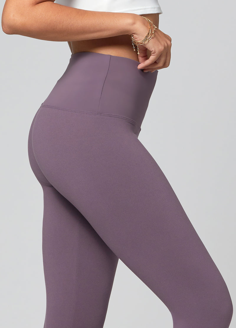 Ivy Ultra Soft High Rise Capri Leggings - Vintage Violet