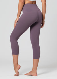 Ivy Ultra Soft High Rise Capri Leggings - Vintage Violet