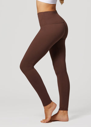 Ivy Ultra Soft High Rise Leggings - Brown