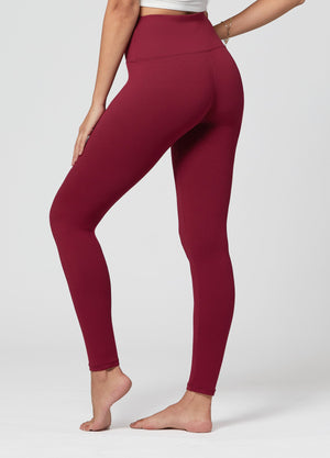 Ivy Ultra Soft High Rise Leggings - Burgundy