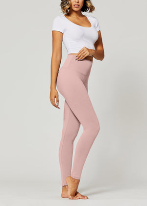 Ivy Ultra Soft High Rise Leggings - Mauve Pink
